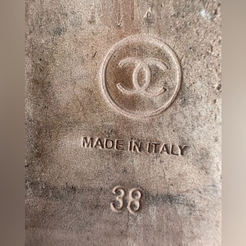 Chanel CC Logo Leather Cap Toe Multicolor Tweed Flat Loafers EU 38 US 7-7.5 - Picture 11 of 11